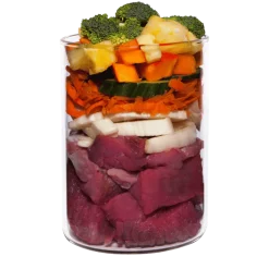 Low Fat veau. Gamme spécifique pour les chiens souffrant de problème de surpoids ou de pancréas.